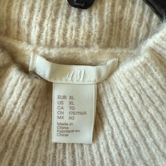 H&M Beige Pearl-Embellished Sweater - Picture 9 of 10